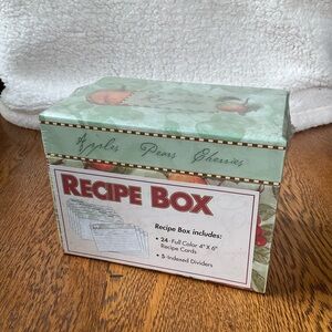 Sale 2 for $8 Martin Designs Cardboard Fruit Design Recipe Box